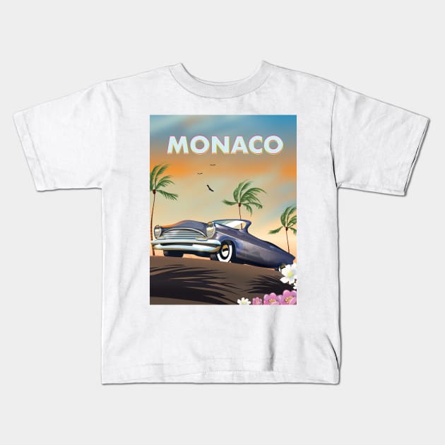 Monaco Kids T-Shirt by nickemporium1